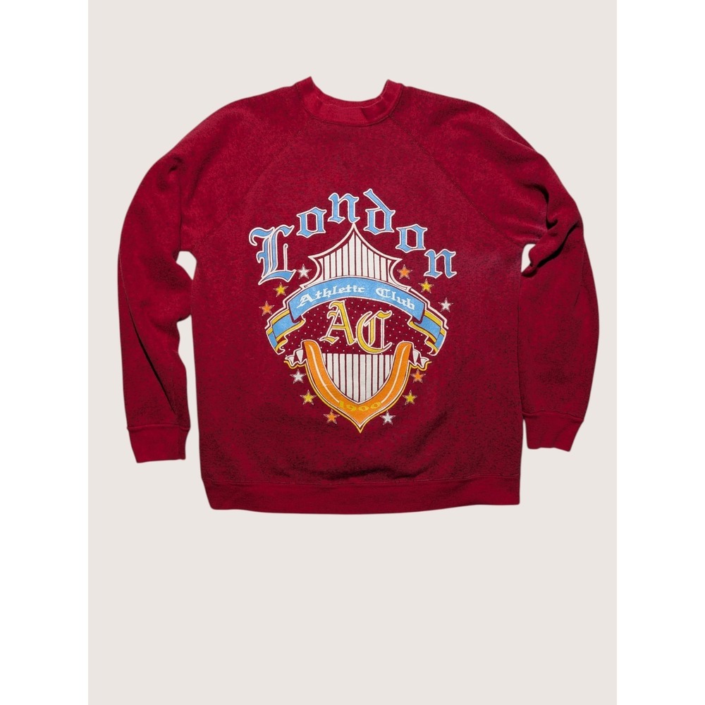 Vintage London Athletic Club Sweatshirt Mens XL USA Made 80s Crest Graphic...